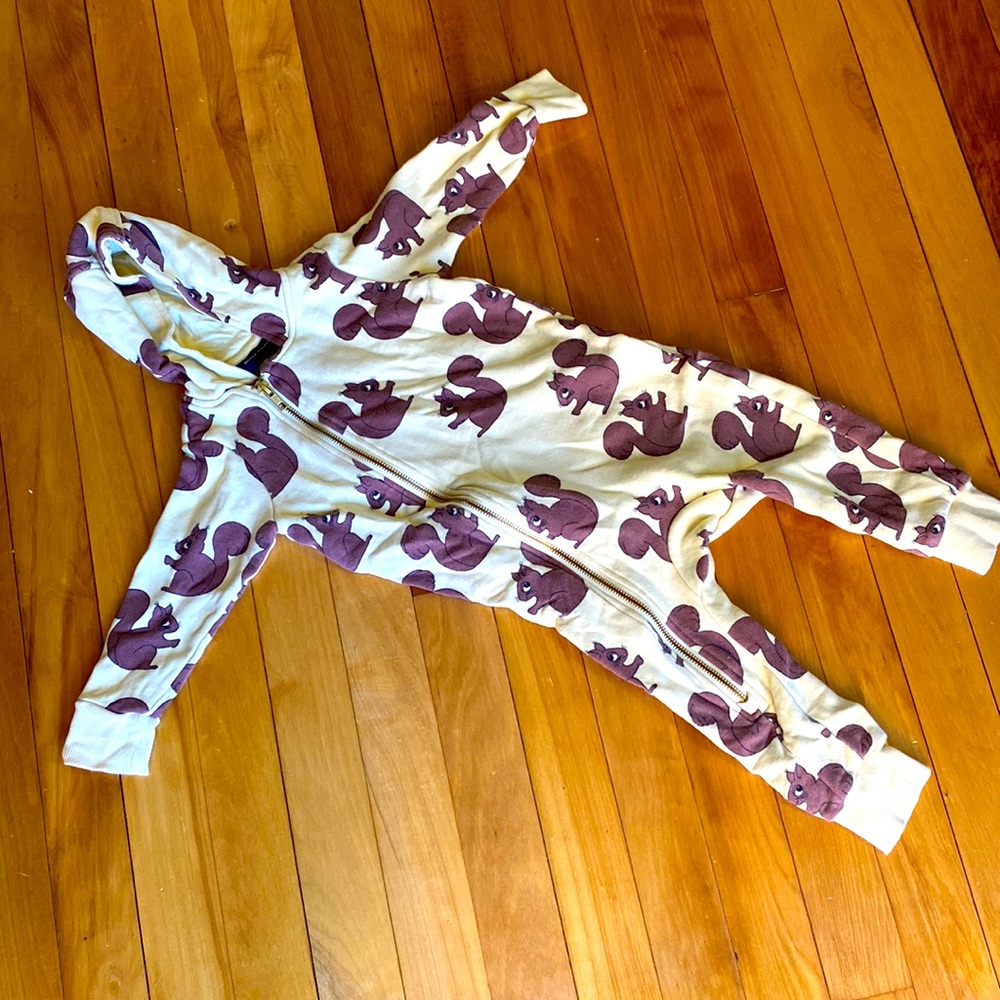 Mini Rodini Squirrel Sweatshirt Baby Onsie
